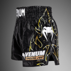 Муай Тай Шорти - Venum VTC Flames Muay Thai Shorts - Black/Gold​